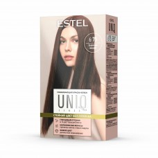 Ухаживающая краска-блеск без аммиака для волос ESTEL UNIQ SENSE 6/75 тёмно-русый коричнево-красный